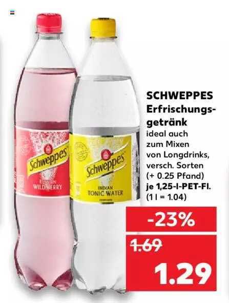 Schweppes Erfrischungs-getränk Angebot bei Kaufland - 1Prospekte.de