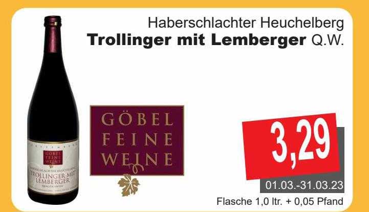 Getränke Göbel Trollinger Mit Lemberger Q.w.