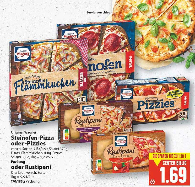Original Wagner Steinofen pizza Oder pizzies Packung Oder Rustipani Original Wagner Steinofen pizza Oder pizzies Packung Oder Rustipani