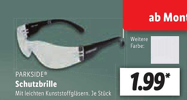 Parskide Schutzbrille Angebot bei Lidl