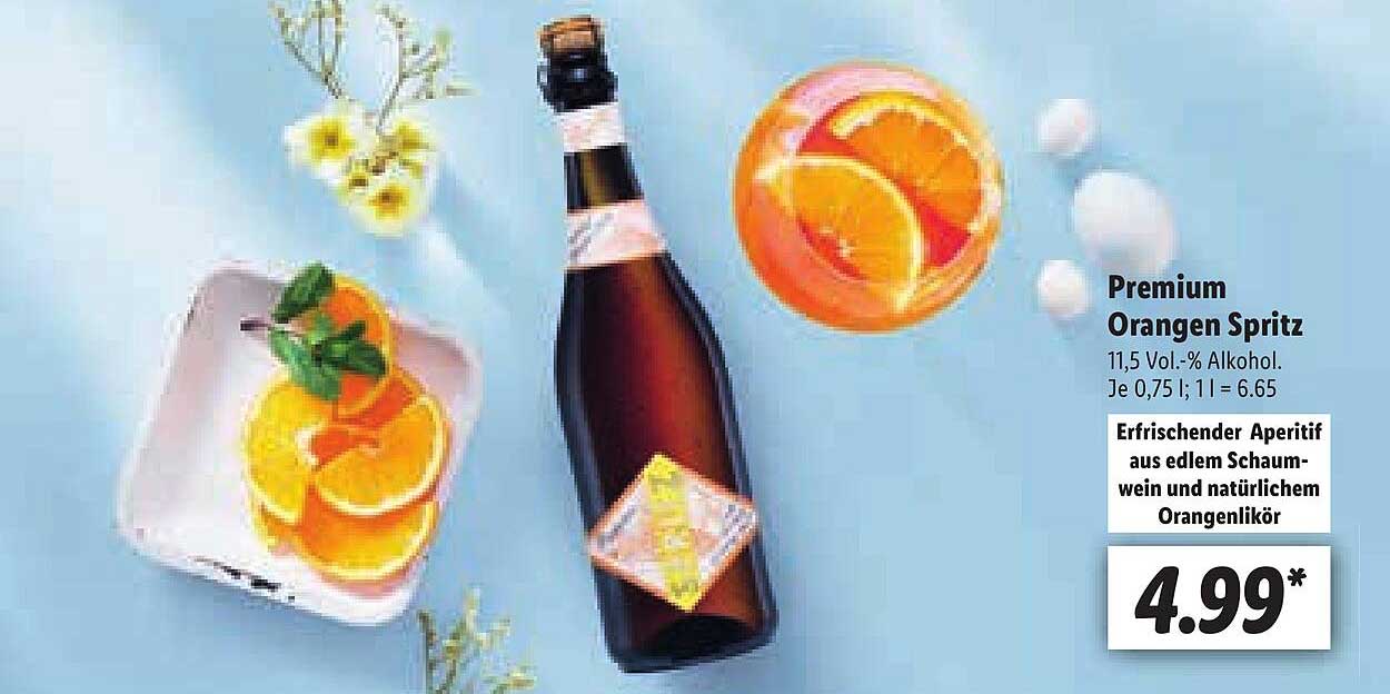Lidl Angebot bei Orangen Premium Spritz