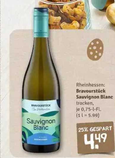 Nahkauf Rheinhessen: Bravourstück Sauvignon Blanc