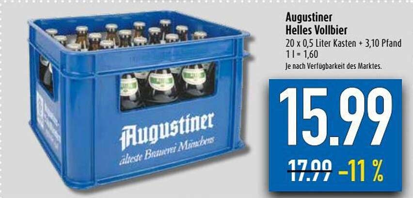 Augustiner Helles Vollbier Angebot Bei Diska