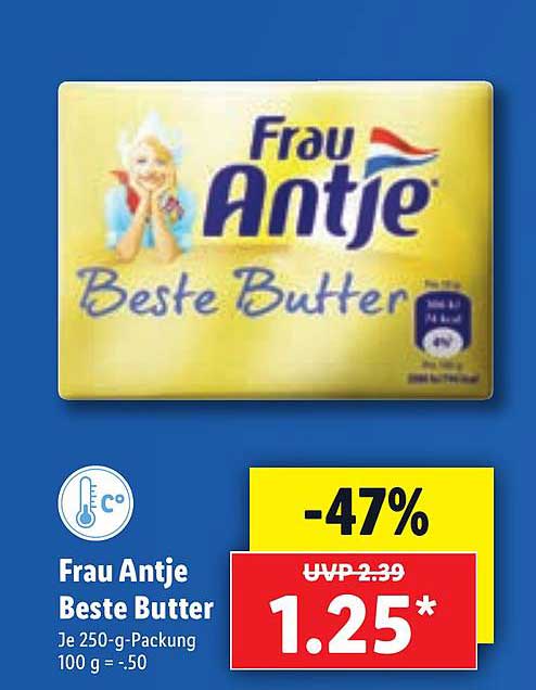 Lidl Frau Antje Beste Butter