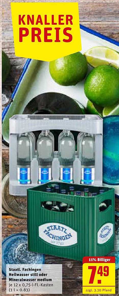 Staatl. Faschingen Heilwasser Still Oder Mineralwasser Medium Angebot