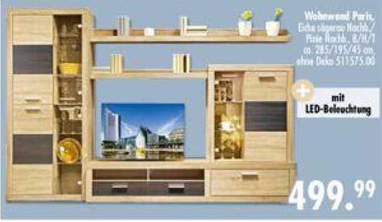 Wohnwand Paris Angebot bei Möbel Boss 1Prospekte.de