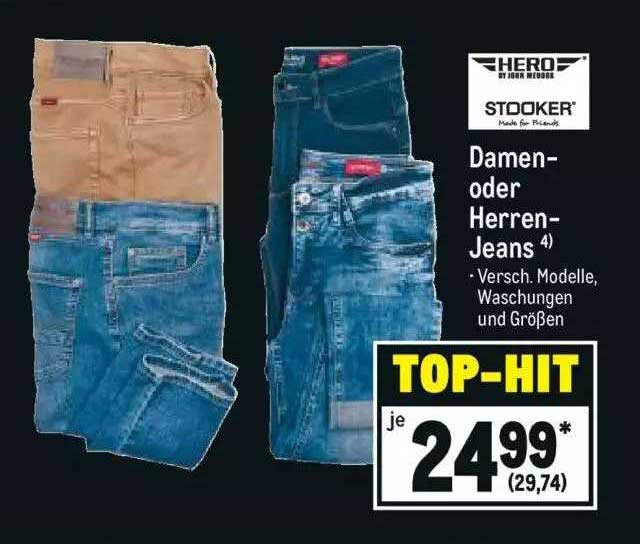 Hero Damen Oder Herren-jeans Angebot bei METRO