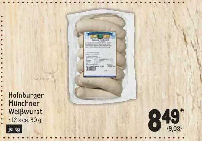 Holnburger Münchner Weißwurst Angebot bei METRO