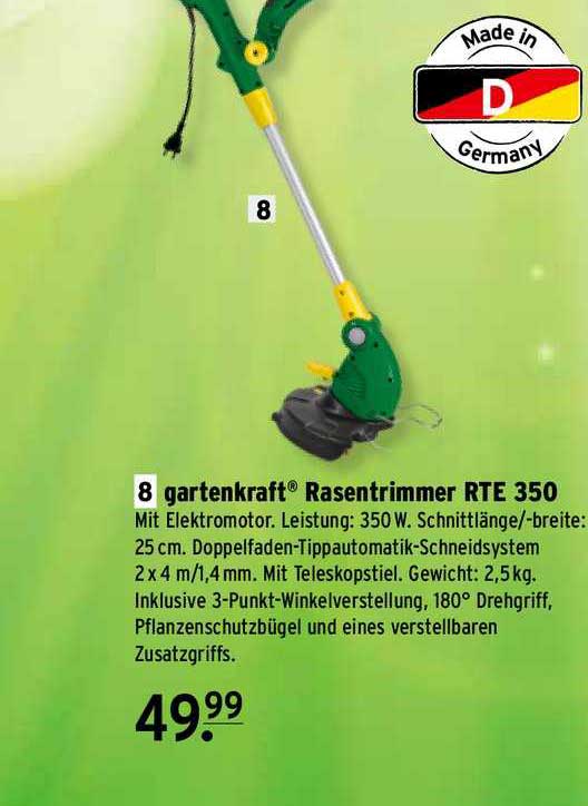 Raiffeisen Markt Gartenkraft Rasentrimmer RTE 350