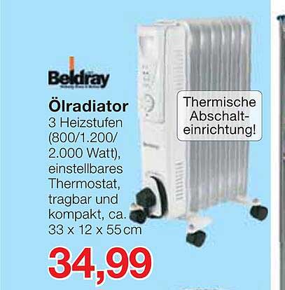 Beldray Oil Radiator Beldray ölradiator Angebot bei Jawoll - 1Prospekte.de