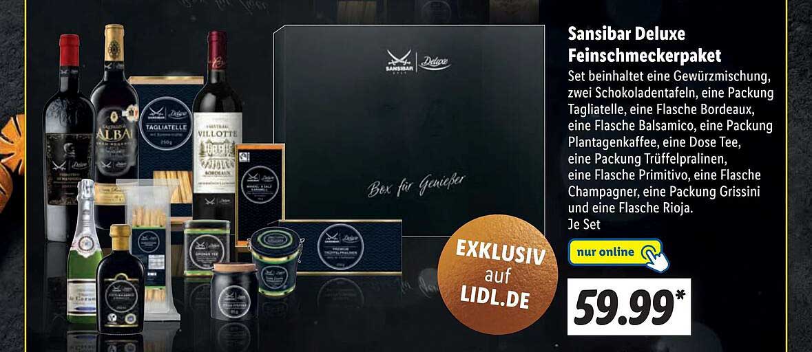 Sansibar Deluxe Feinschmeckerpaket Angebot bei Lidl 1Prospekte.de