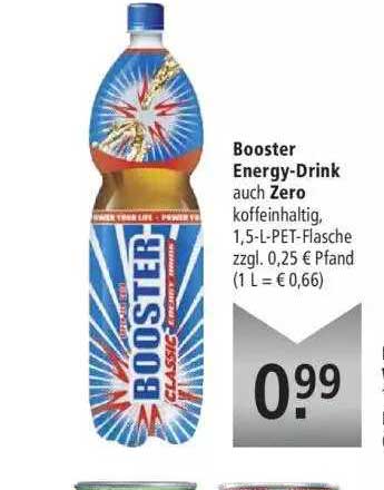 Booster Energy Drink Auch Zero Angebot bei Marktkauf