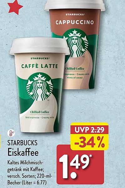Starbucks Eiskaffee Angebot bei ALDI Nord - 1Prospekte.de