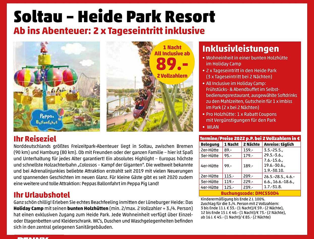 Penny Reisen Soltau - Heide Park Resort