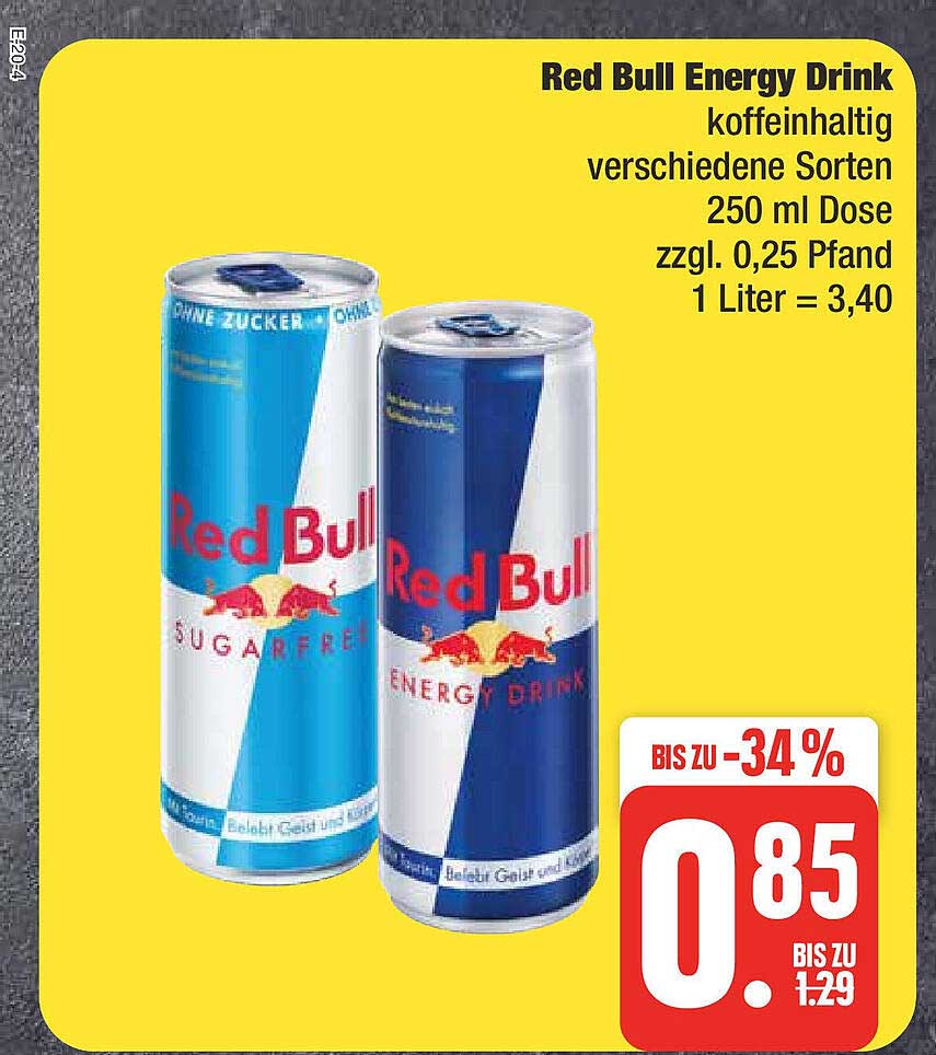 Red Bull Energy Drink Angebot bei EDEKA - 1Prospekte.de