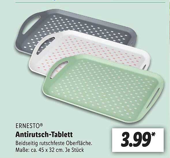 Antirutsch-Tablett 45x32cm Grau Platte Servieren Küchenhelfer Ernesto –  LeakBuy