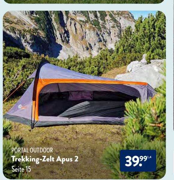Portal Trekking Zelt Apus 2 Angebot bei ALDI Nord