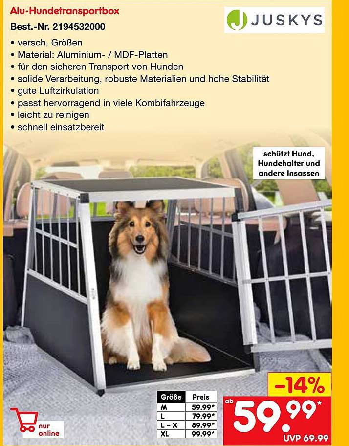 Netto Marken-Discount Alu Hundetransportbox