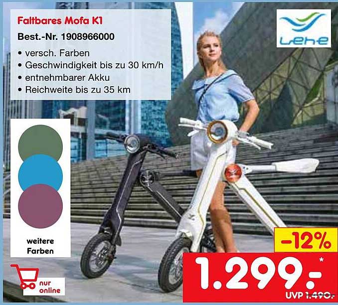 Netto Marken-Discount Faltbares Mofa K1