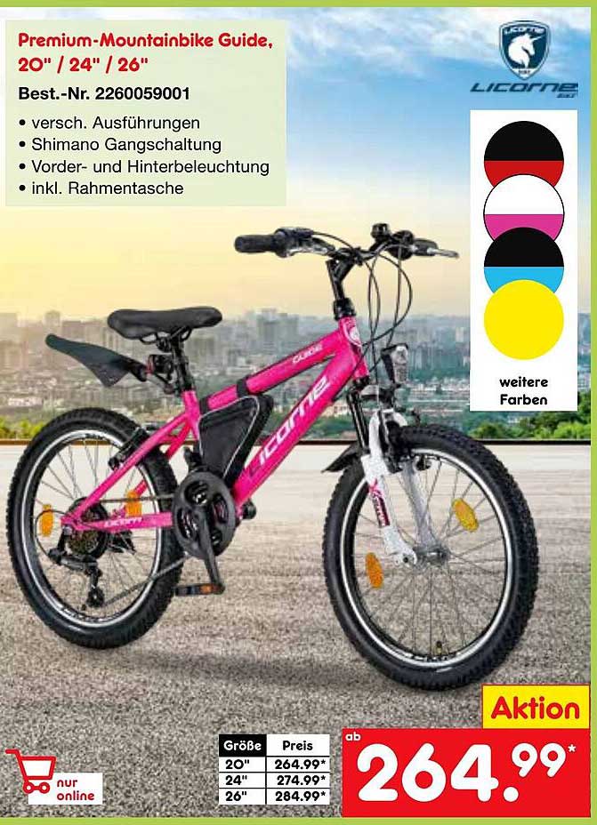 Netto Marken-Discount Licorne Premium-mountainbike Guide, 20