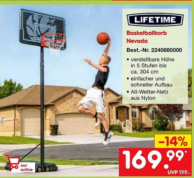 Netto Marken-Discount Lifetime Basketballkorb Nevada