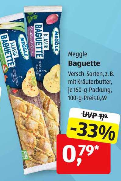 Baguette Meggle Angebot bei ALDI SÜD 1Prospekte.de