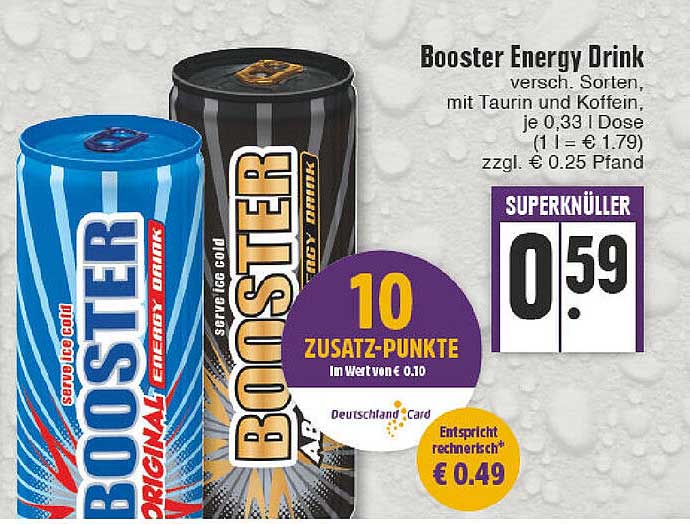 Booster Energy Drink Angebot bei EDEKA