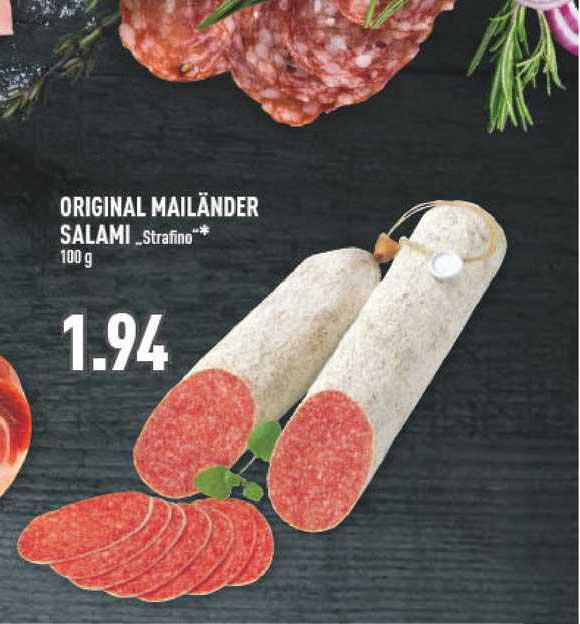 Original Mailänder Salami „strafino” Angebot bei Marktkauf - 1Prospekte.de