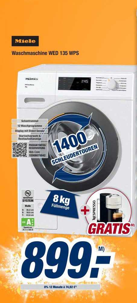 Expert Bening Miele Waschmaschine Wed 135 Wps