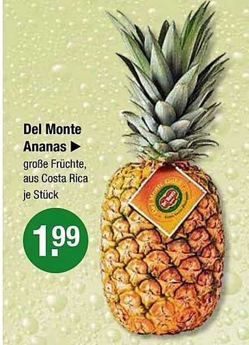 Del Monte Ananas Angebot bei V-Markt - 1Prospekte.de