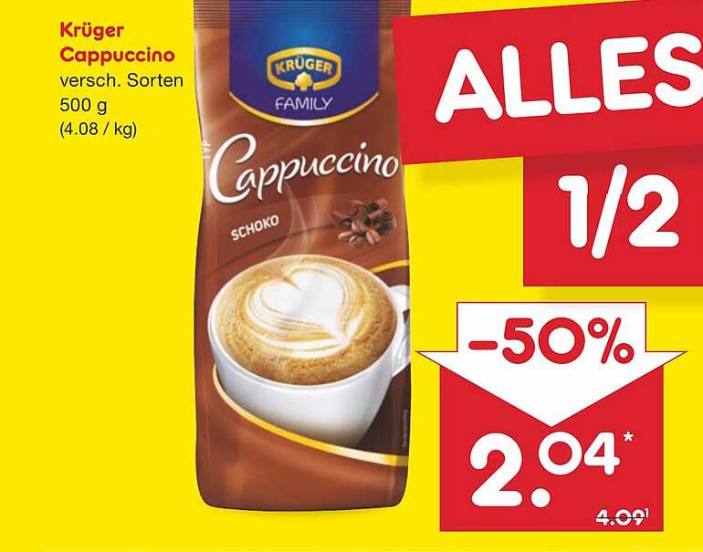 Wunderbar Krger Cappuccino Angebot Bild