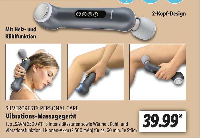 silvercrest vibrations massagegerät Silvercrest Massage Gun SMGB C2: Tests, Infos & Preisvergleich main image 0