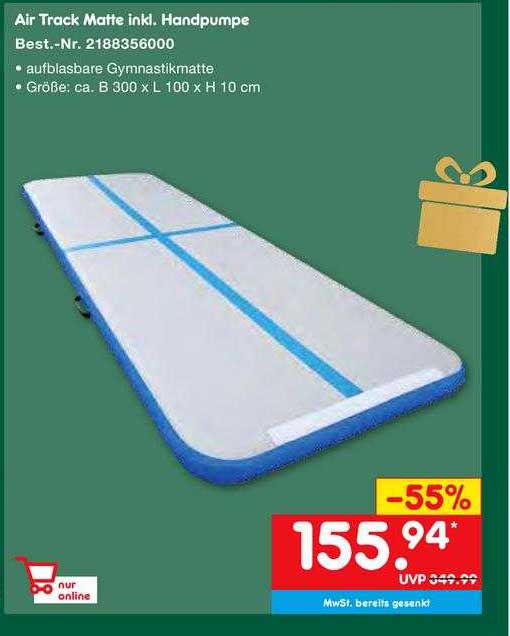 Air Track Matte Inkl. Handpumpe Angebot bei Netto MarkenDiscount