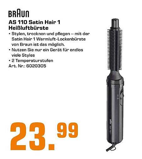 Braun As 110 Satin Hair 1 Heißluftbürste Angebot bei Saturn