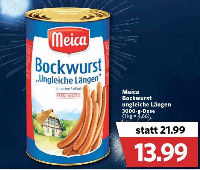 Combi Markt Meica Bockwurst Ungleiche Längen