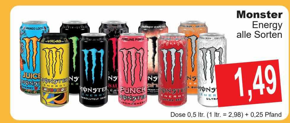 Monster Energy Alle Sorten Angebot bei Getranke Gobel