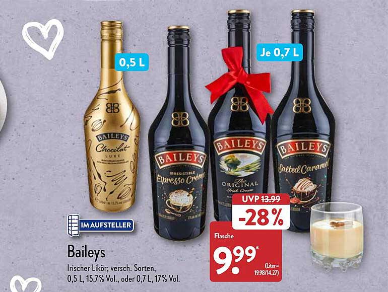 Baileys Irischer Likör Angebot bei ALDI Nord - 1Prospekte.de