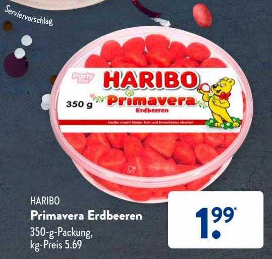 Haribo Primavera Erdbeeren Angebot bei ALDI SÜD - 1Prospekte.de
