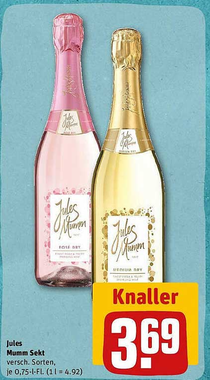 Wunderschne Rewe Mumm Sekt Angebot Fotos
