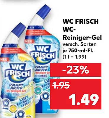 Wc Frisch Wc-reiniger-gel Angebot bei Kaufland - 1Prospekte.de