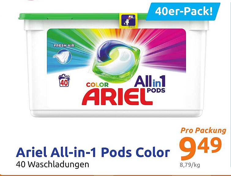 Ariel All In 1 Pods Color Angebot bei Action