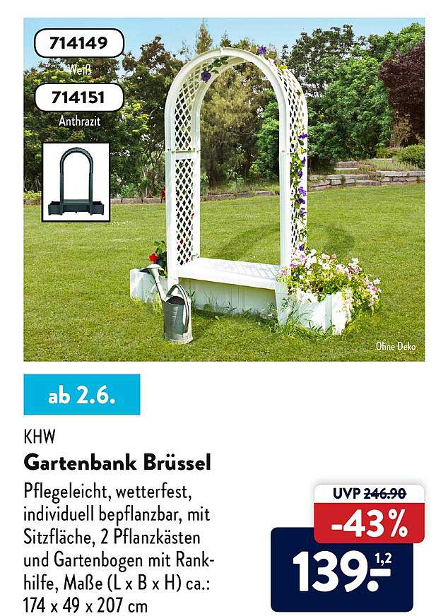 Khw Gartenbank Brüssel Angebot bei ALDI Nord 1Prospekte.de