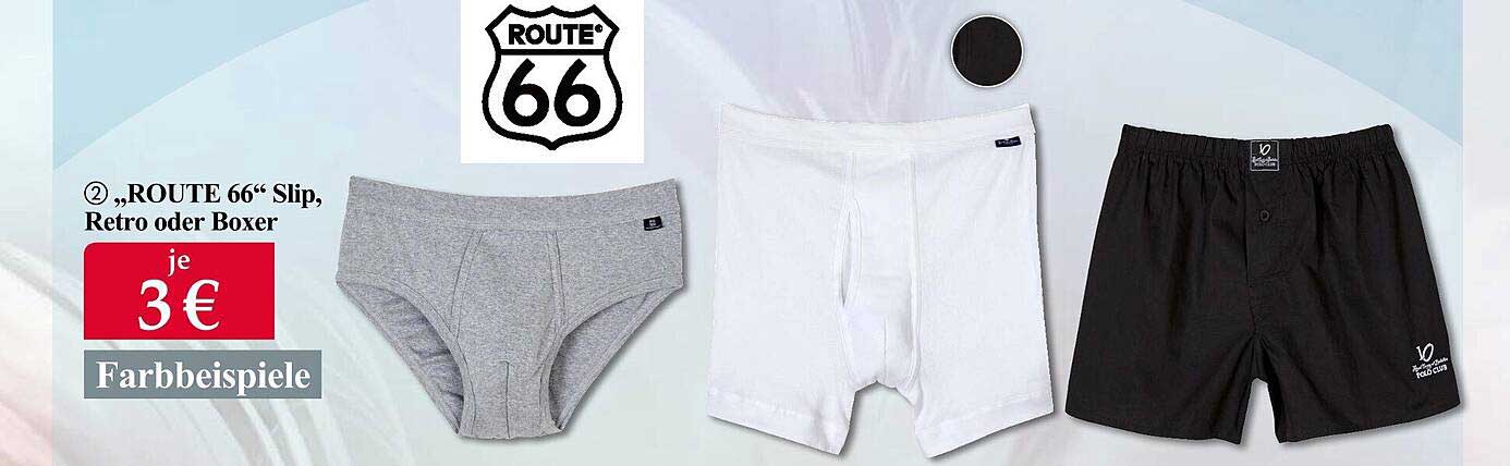 Woolworth „route 66“ Slip, Retro Oder Boxer