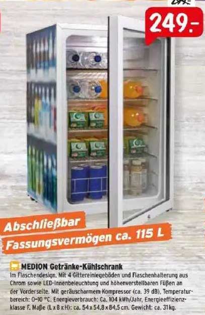Raiffeisen Markt Medion Getränke-kühlschrank