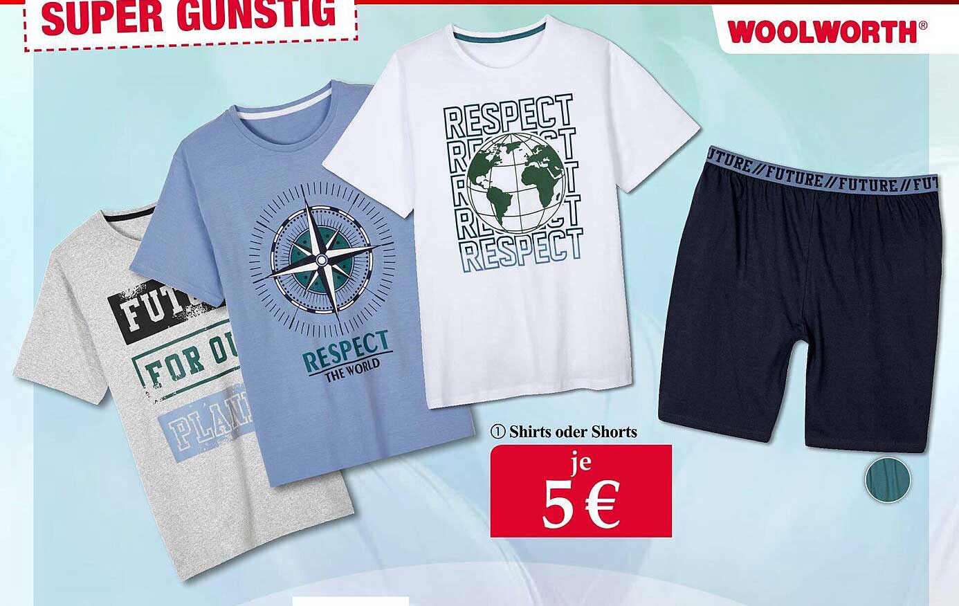 Woolworth Shirts Oder Shorts