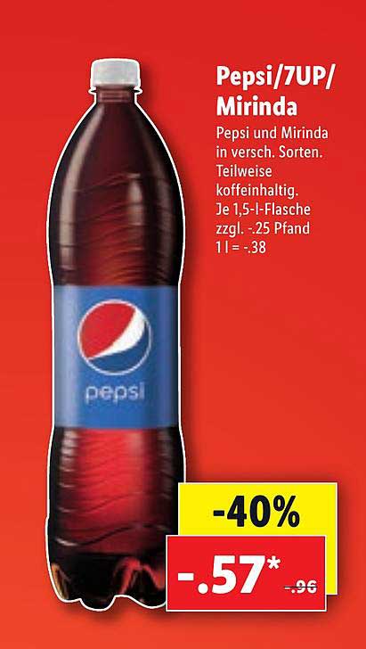 Pepsi 7up Mirinda Angebot bei Lidl 1Prospekte.de