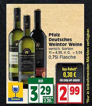 EDEKA Pfalz Deutsches Weintor Weine