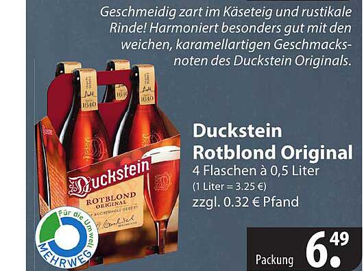 Duckstein Rotblond Original Angebot bei Famila - 1Prospekte.de