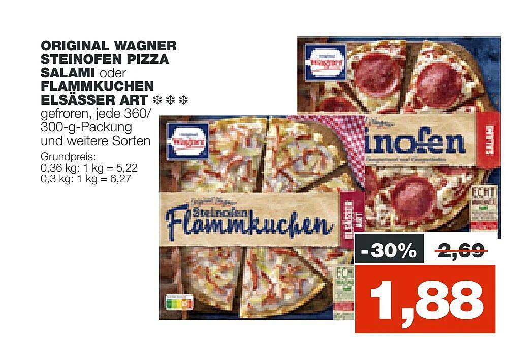 Original Wagner Steinofen Pizza Salami Oder Flammkuchen Els sser Art Original Wagner Steinofen Pizza Salami Oder Flammkuchen Els sser Art