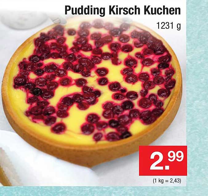 Pudding Kirsch Kuchen Angebot bei Zimmermann - 1Prospekte.de
